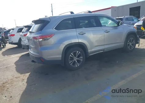 2016 Toyota Highlander Xle V6 z USA, uszkodzony, nr VIN 5TDJKRFH5GS236585
